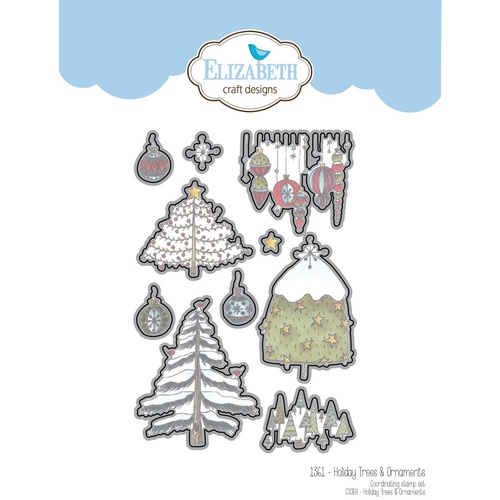 Elizabeth Craft Designs Die Holiday Trees & Ornaments by Krista Schneider