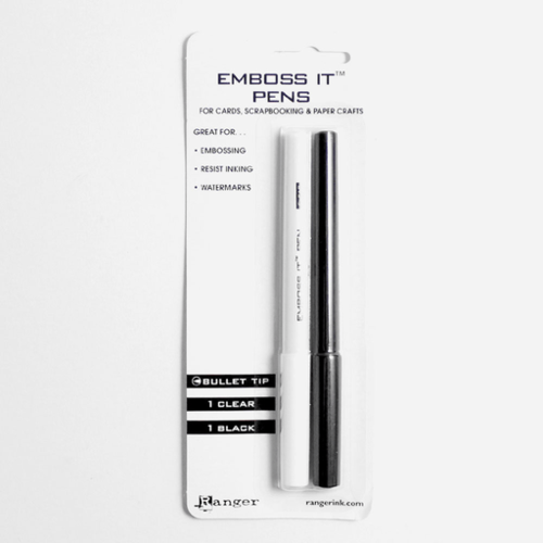 Ranger Emboss It Pens Black & Clear 2pk