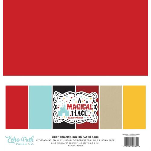Echo Park A Magical Place 12" Solids Cardstock Collection Pack