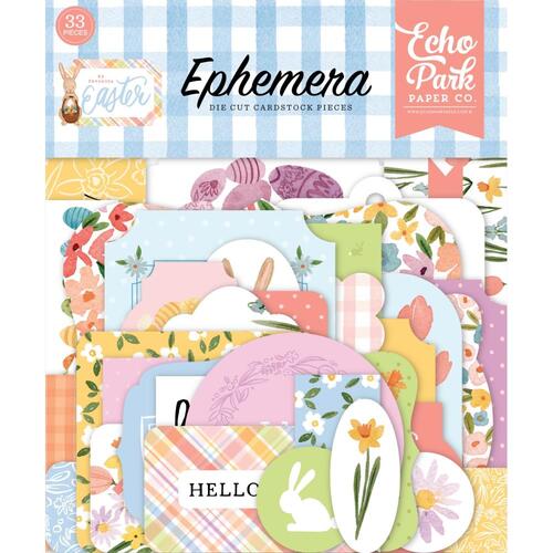 Echo Park My Favorite Easter Icons Cardstock Ephemera Die-Cuts