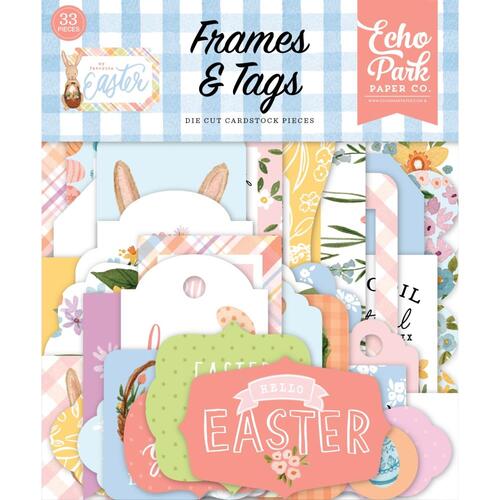 Echo Park My Favorite Easter Frames & Tags Cardstock Ephemera Die-Cuts
