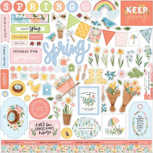 Echo Park My Favorite Spring Elements Cardstock Stickers