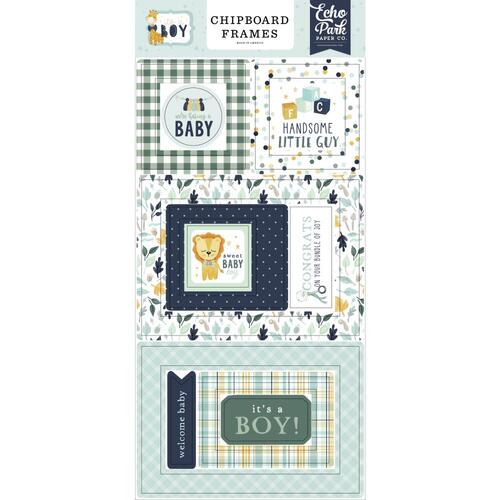 Echo Park It's a Boy Frames Chipboard Pieces