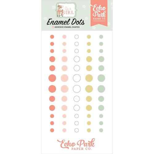 Echo Park It's a Girl Adhesive Enamel Dots