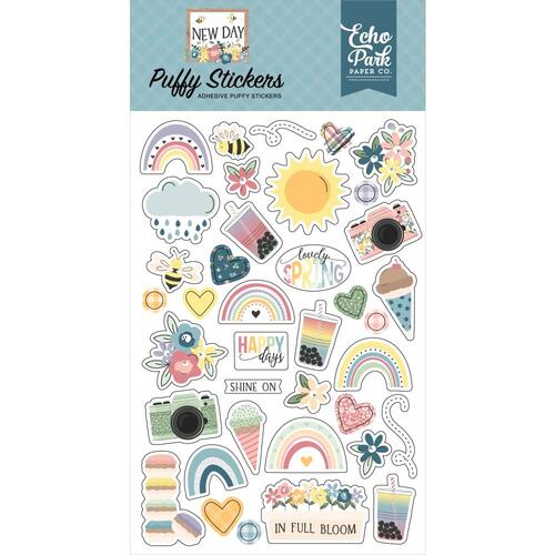 Echo Park New Day Puffy Stickers