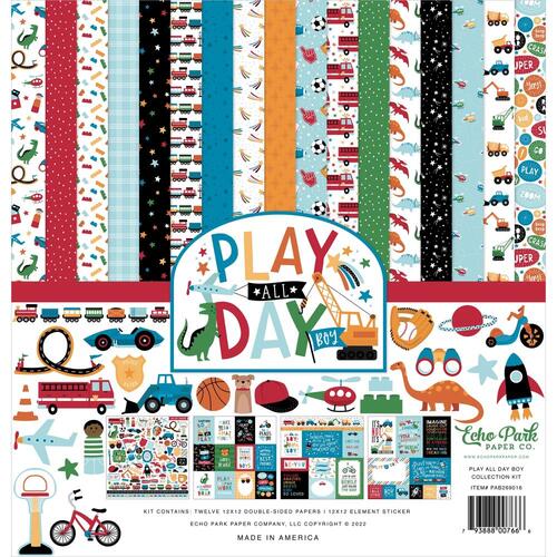 Echo Park Play All Day Boy 12" Collection Kit