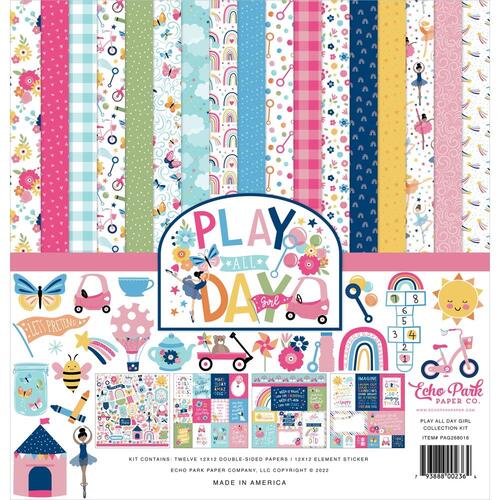 Echo Park Play All Day Girl 12" Collection Kit