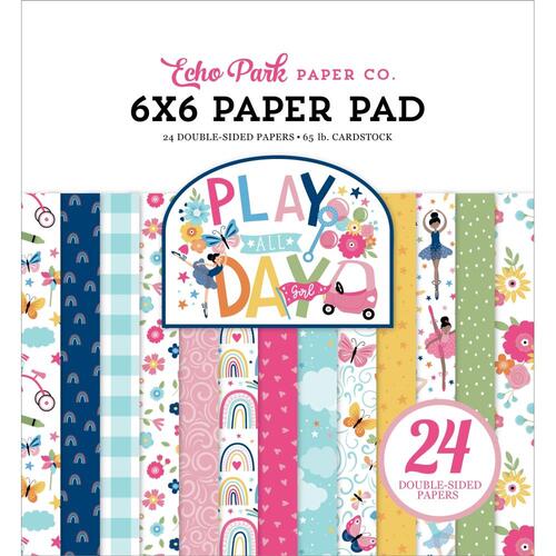 Echo Park Play All Day Girl 6" Paper Pad