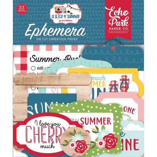 Echo Park A Slice of Summer Icons Ephemera Cardstock Die-Cuts