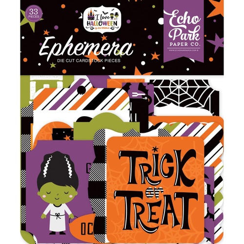 Echo Park I Love Halloween Cardstock Ephemera Icons