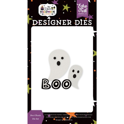 Echo Park I Love Halloween Designer Die Boo Ghosts