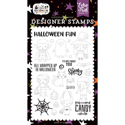 Echo Park I Love Halloween Stamp Too Cute to Spook