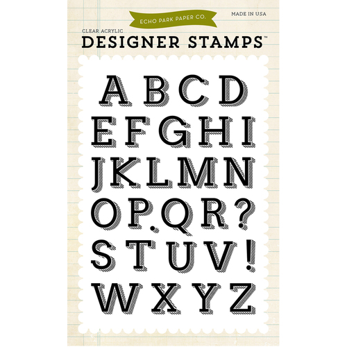 Echo Park Logan Alphabet Stamp