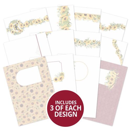 Hunkydory Forever Florals Sunflower Luxury Card Inserts