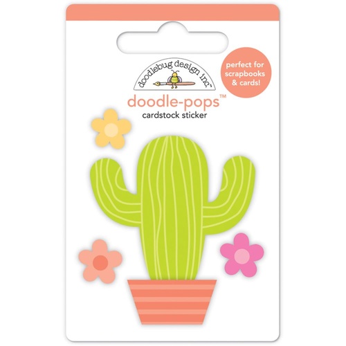 Doodlebug DoodlePops 3D Stickers Fun in the Sun Desert Flower
