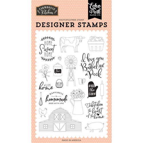 Echo Park Farmhouse Kitchen Stamp Heart of the Home