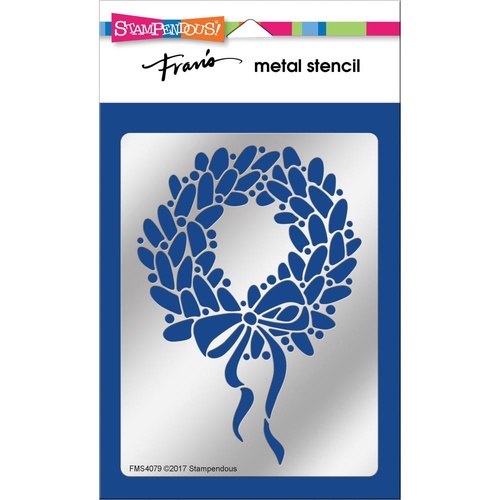 Stampendous Metal Stencil Wreath