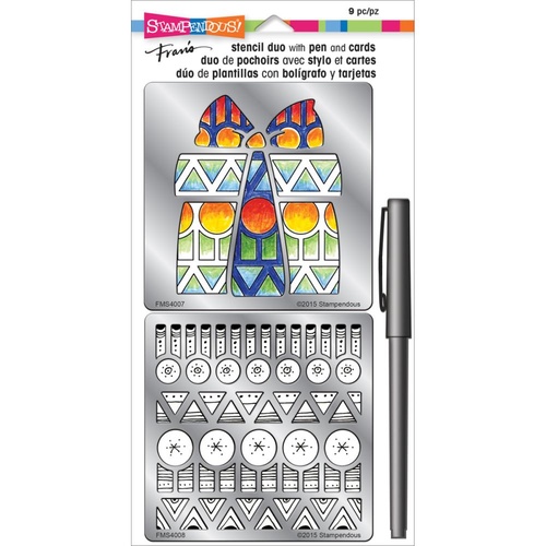 Stampendous Metal Stencil Duo Gift