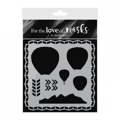 Hunkydory For The Love of Masks Up Up and Away Stencil