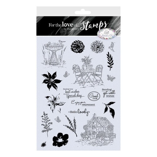 Hunkydory For the Love of Stamps An Artist's Garden A4 Stamp Set