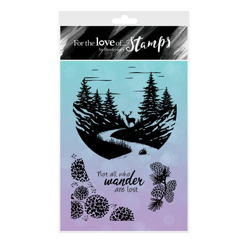 Hunkydory For the Love of Stamps Sunset Silhouettes Forest River