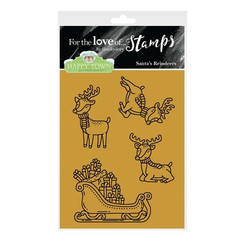 Hunkydory For the Love of Stamps Happy Town at Christmas Santa's Reindeers