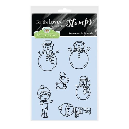 Hunkydory For the Love of Stamps Happy Town at Christmas Snowmen & Friends