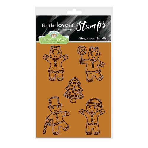 Hunkydory For the Love of Stamps Happy Town at Christmas Gingerbread Family