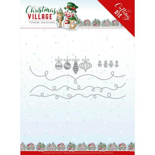 Yvonne Creations Christmas Village Die Christmas Lights