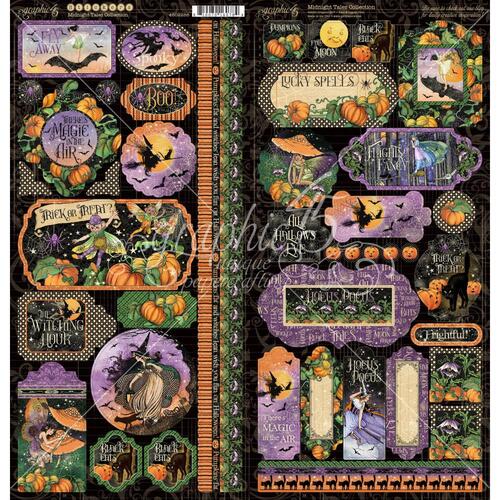 Graphic 45 Midnight Tales Cardstock Stickers