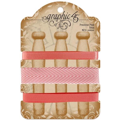 Graphic 45 Precious Pink Trim