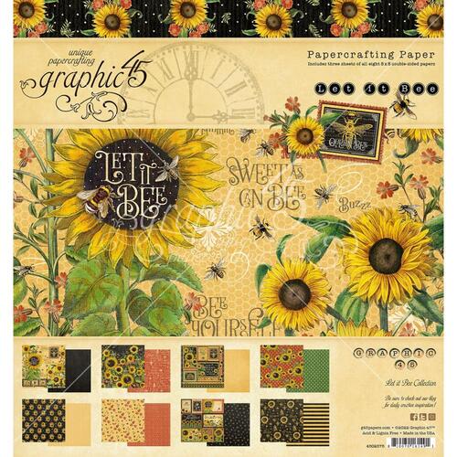 Graphic 45 Let it Bee 8" Paper Pad