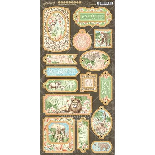 Graphic 45 Wild & Free Chipboard Die-Cuts