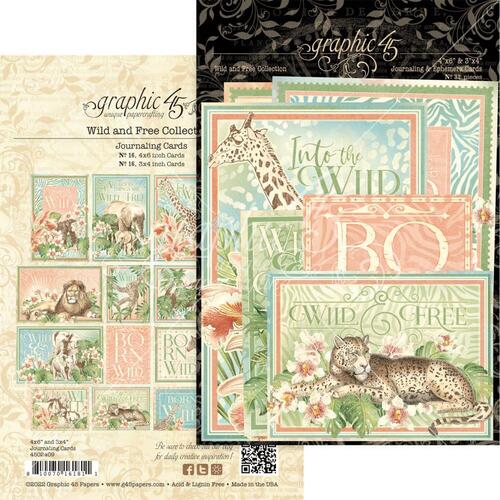 Graphic 45 Wild & Free Journalling Card