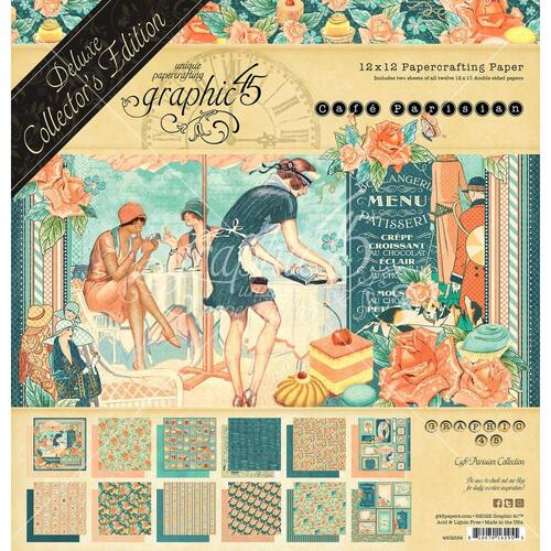 Graphic 45 Cafe Parisian Collector's Edition 12" Collection Pack