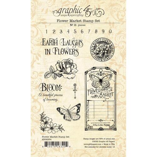 Graphic 45 Flower Market Stamp