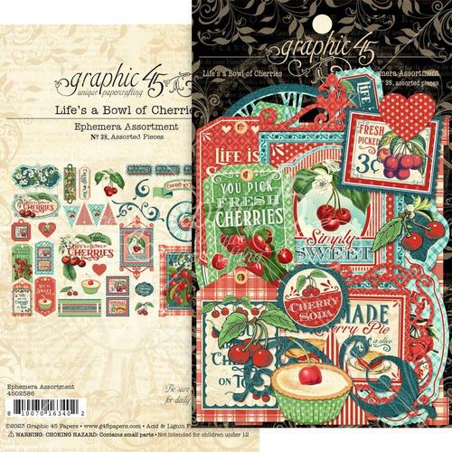 Graphic 45 Life's a Bowl of Cherries Ephemera Assortment