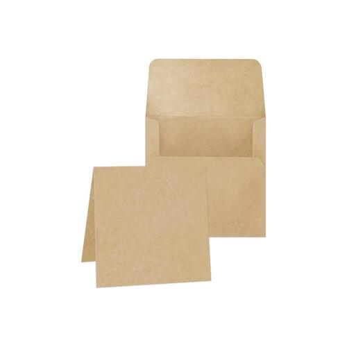 Graphic 45 Staples Kraft Square Cards with Envelopes