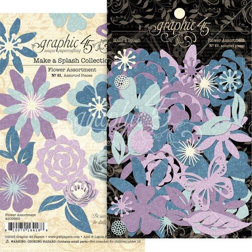 Graphic 45 Make a Splash Flower Assortment