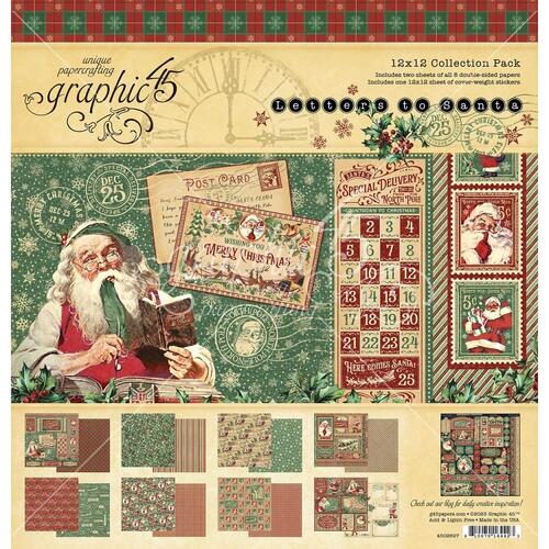 Graphic 45 Letters to Santa 12" Collection Pack