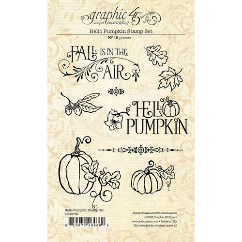 Graphic 45 Hello Pumpkin Stamp Set