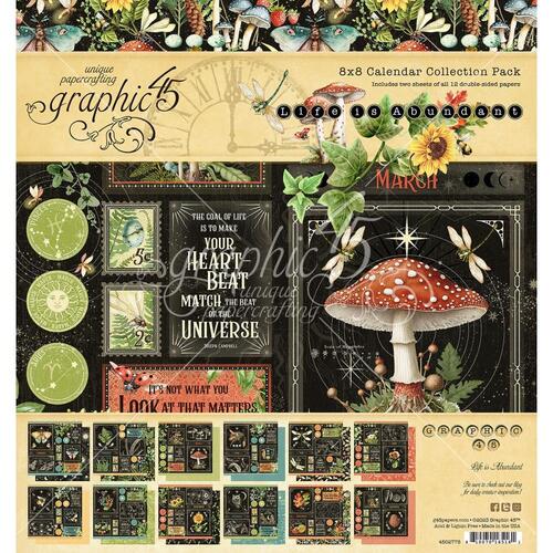Graphic 45 Life is Abundant 8x8 Calendar Collection Pack