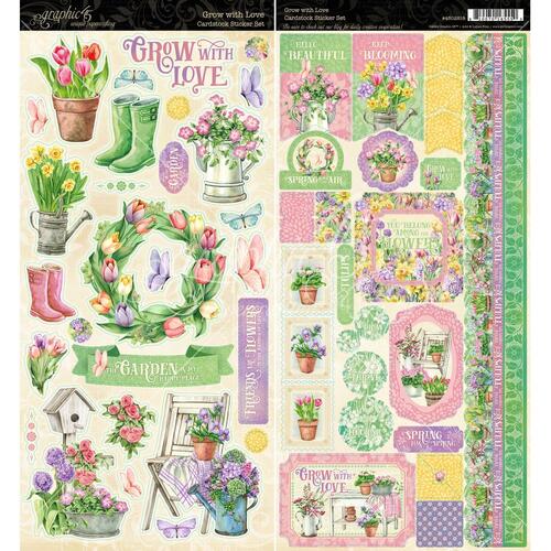Graphic 45 Grow With Love Cardstock Stickers