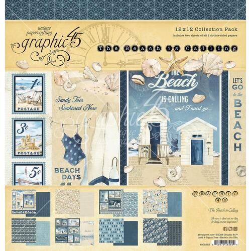 Graphic 45 The Beach is Calling 12x12" Collection Pack