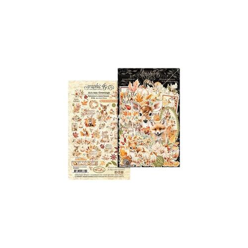 Graphic 45 Autumn Greetings - Ephemera Assortment