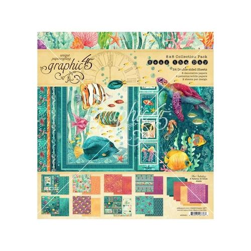 Graphic 45 Seas the Day - 8x8" Collection Pack