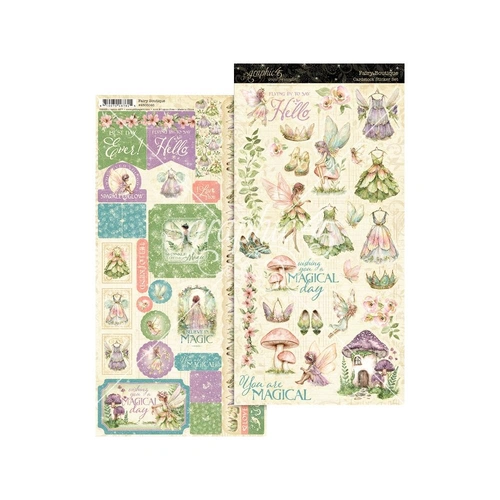 Graphic 45 Fairy Boutique - Cardstock Sticker Set