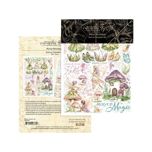 Graphic 45 Fairy Boutique - Rub-on Transfers Set