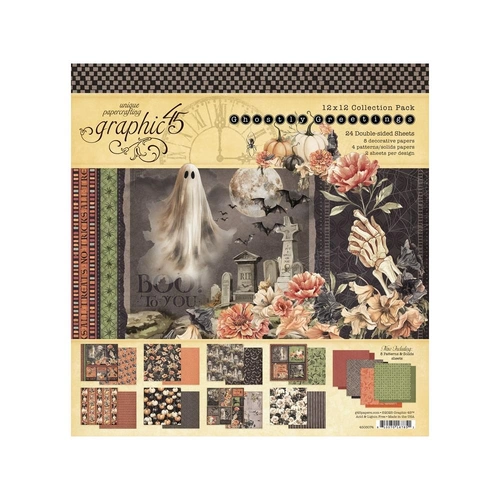 Graphic 45 Ghostly Greetings - 12x12" Collection Pack