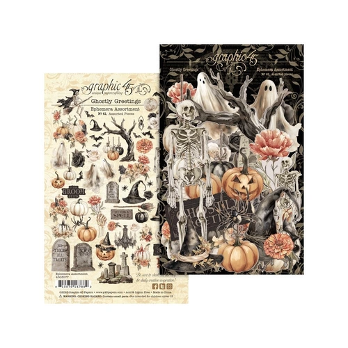 Graphic 45 Ghostly Greetings - Ephemera Assortment